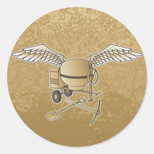 betonmenger ronde sticker (Voorkant)