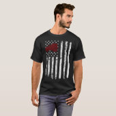 Betonmixer Amerikaanse vlag Patriottische Cement T T-shirt (Voorkant volledig)