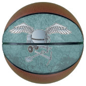 Betonmixer blauw-grijs basketbal (Voorkant)