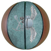 Betonmixer blauw-grijs basketbal (Verticaal)