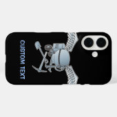 Betonmixer blauw-grijs Case-Mate iPhone case (Achterkant (horizontaal))
