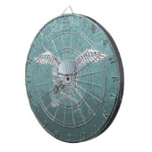 Betonmixer blauw-grijs dartbord (Voorkant Rechts)