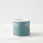 Betonmixer blauw-grijs espresso kop (Voorkant)