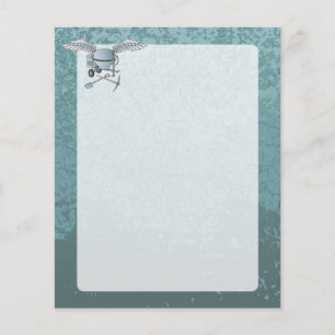Betonmixer blauw-grijs flyer