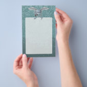 Betonmixer blauw-grijs flyer (Hand)