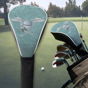 Betonmixer blauw-grijs golfheadcover