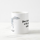 Betonmixer blauw-grijs koffiemok (Center)