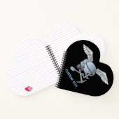 Betonmixer blauw-grijs notitieboek (Binnen)