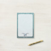 Betonmixer blauw-grijs post-it® notes (Op bureau)