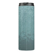 Betonmixer blauw-grijs thermosbeker (Achterkant)