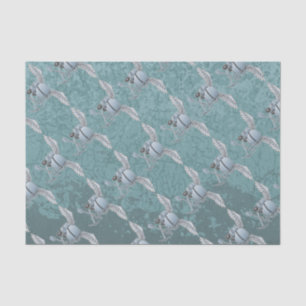 Betonmixer blauw-grijs tissuepapier
