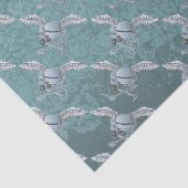 Betonmixer blauw-grijs tissuepapier (Detail)
