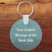 Betonmixer blauw-grijze sleutelhanger (Achterkant)