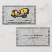 Betonmixer | Brick Wall Visitekaartje (Voorkant / Achterkant)