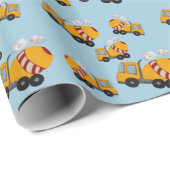 Betonmixer Cadeaupapier (Rol Hoek)