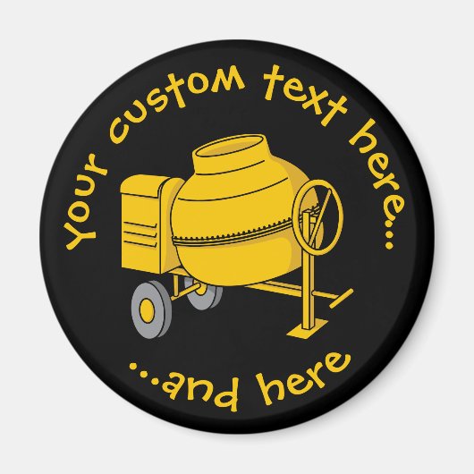 Betonmixer Magneet (Voorkant)