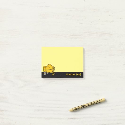 Betonmixer Post-it® Notes (Op bureau)