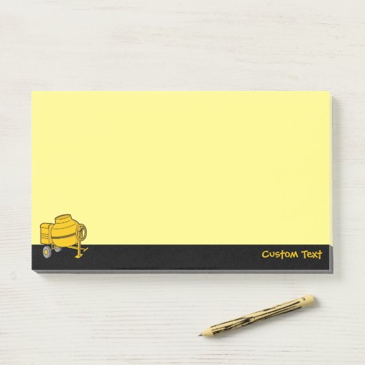 Betonmixer Post-it® Notes (Op bureau)