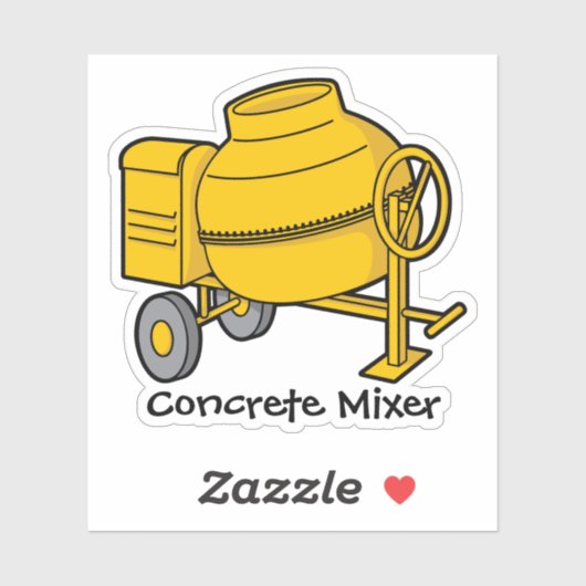 Betonmixer Sticker (Vel)