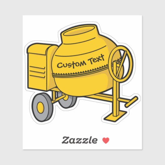 Betonmixer Sticker (Vel)