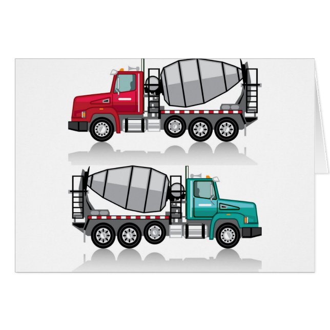 Betonmixer Truck (Voorkant Horizontaal)