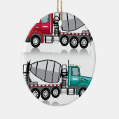 Betonmixer Truck Keramisch Ornament (Rechts)