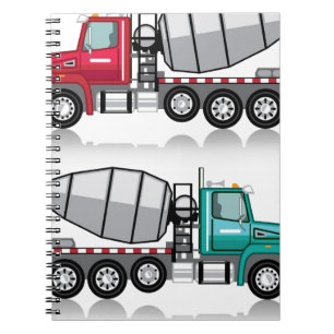 Betonmixer Truck Notitieboek