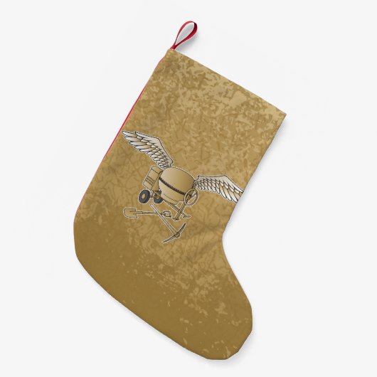 Betonmolen beige kleine kerstsok (Voorkant (Hangend))