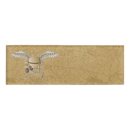 Betonmolen beige naambadge (Voorkant)