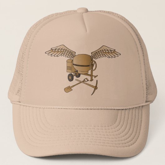 Betonmolen beige trucker pet (Voorkant)