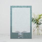 Betonmolen blauw-grijs briefpapier (Staand voorkant)