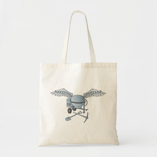 Betonmolen blauw-grijs tote bag (Voorkant)