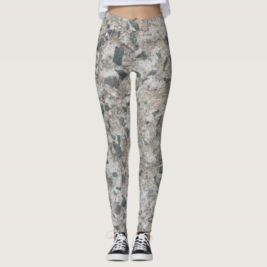 Betonnen achtergrond leggings (Voorkant)