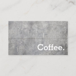 Betonnen eenvoudige Loyalty Coffee Punch Card