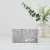 Betonnen eenvoudige Loyalty Coffee Punch Card (Staand voorkant)