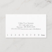 Betonnen eenvoudige Loyalty Coffee Punch Card (Achterkant)