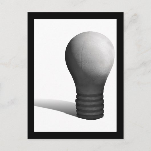 betonnen gloeilamp briefkaart (Voorkant)