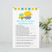 Betonnen mixer hoe goed ken je baby shower? (Staand voorkant)