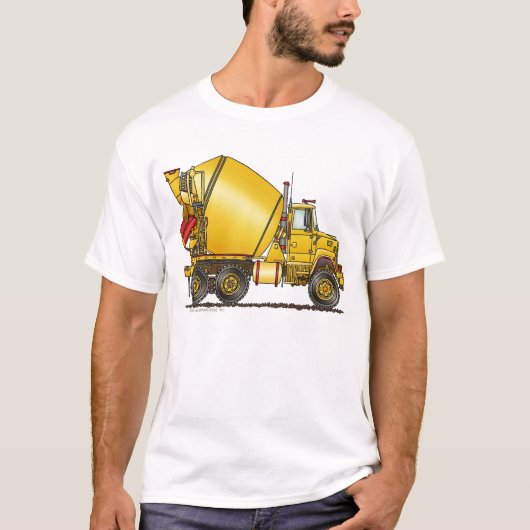 Betonnen mixer Truck Apparel T-shirt (Voorkant)