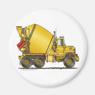 Betonnen mixer Truck Magnets Magneet