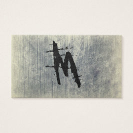 betonnen muur visitekaartje