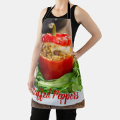 Betonnen paprika's met vleessaus en kaas schort (Insitu)