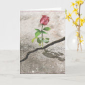 betonnen Roos Kaart (Gele Bloem)