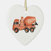 Betonnen Sinaasappel Cement Speelgoed Truck Keramisch Ornament (Rechts)