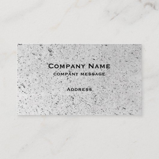 Betonnen Visitekaartje (Achterkant)