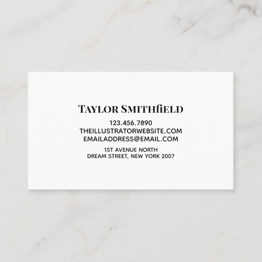 Betonnen Visitekaartje (Achterkant)