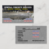 Betonnen Visitekaartjes (Voorkant / Achterkant)