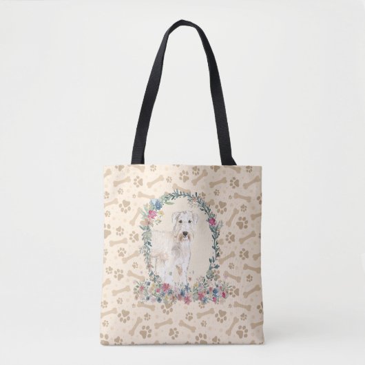 Betonstaal in dog/dog tote bag (Voorkant)