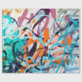 Betonstaal, met weven, verven met versleten wanden cadeaupapier (Vlak)