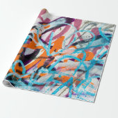 Betonstaal, met weven, verven met versleten wanden cadeaupapier (Uitgerold)